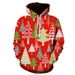 Pure 25 Years Cross-Border E-commerce Santa Claus 3D Digital Print Men's Hooded Sweatshirt Direct From Manufacturer_viptrois.com