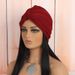 Spring And Summer New Silver Elastic Folded Forehead Twist Cross Turban Hat Baotou Hat_viptrois.com
