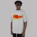 SHX Heavy Small Neckline Short-sleeved Trendy Brand New Summer Printed Men And Women Couple T-shirt Couple Loose_viptrois.com