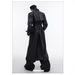 Autumn And Winter New PU Leather Coat Jacket Three-dimensional Splicing Long Knee Trench Coat_viptrois.com