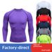 Loom European Standard Men's Sports Long Sleeve Stretch Tight Fitness Clothing Outdoor Tennis Training Running T-Shirt_viptrois.com