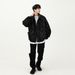 Men's Clothing Motorcycle Clothing Men's Trendy Brand Loose Workwear PU Leather Jacket Autumn Trendy Casual Handsome Stand Up Collar Jacket_viptrois.com