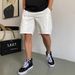 Men's Clothing Summer Casual Handsome White Work Shorts Men's Loose Trendy Brand Mid Length Pants High Street All Match 5 Point Pants_viptrois.com
