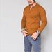 2025 European And American Men's Round-neck Cotton Pure-color Buttoned Long-sleeved T-shirt_viptrois.com