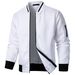 Men's New Zipper Stand-up Neck Sweater Jacket Men's Casual Plaid Cardigan Sweater_viptrois.com