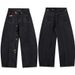 American Style Handmade Brushed Washed Vintage Jeans For Men And Women 2025 New Loose Lazy Wide-Leg Pants_viptrois.com