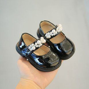 Mother & Kids Baby Girl Princess Shoes Spring And Autumn Children's Closed Toe Shoes Soft Bottom Non Slip Baby Shoes Toddler Shoes_viptrois.com