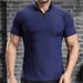 Stand Up Collar Outdoor Hiking Half Zipper Sports Top, Marathon Running Fitness Training Suit, Quick Drying Men's T-shirt_viptrois.com