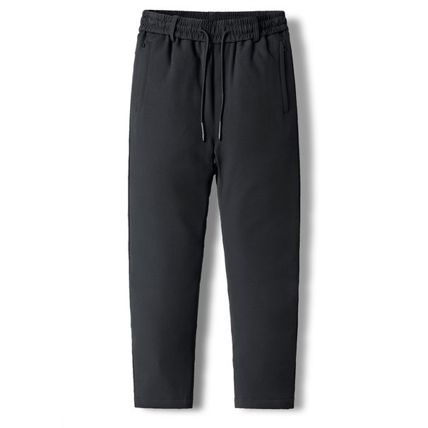Men's Insulated Down Pants – Thickened Winter Snow Pants For Skiing, Hiking & Outdoor Adventures (L-8XL, Black, Water-Resistant & Windproof)_viptrois.com