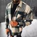 Men's Stylish Checkered Long Sleeve Shirt - Breathable Cotton Blend, Slim Fit, Casual & Office Wear, Multiple Colors & Sizes_viptrois.com