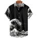 Men's Clothing New Men's Casual Slim Fashion 3D Printed Short Sleeved Shirt Men's Shirt_viptrois.com