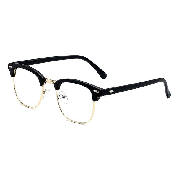 Half Frame Retro Glasses - Rice Nail Design With Blue Light & UV Protection For Men & Women_viptrois.com