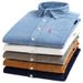 Men's Slim-Fit Corduroy Shirt – 100% Cotton, Vintage-Inspired & Breathable Casual Wear_viptrois.com