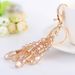 Elegant Crystal Teardrop Keychain - Stylish Beaded Accessory For Keys, Bags & Gifts (White, Light Gray, Champagne)_viptrois.com