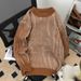Men's Clothing Sweater Round Neck Sweater Japanese-Inspired Striped Knit Sweater - Unisex Oversized Crewneck Pullover For Casual & Streetwear (M-3XL)_viptrois.com