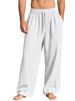 2026 Men's Loosely-Fitting Casual Sport Pants With Pocket Tie Strings And Solid Color Business Pants_viptrois.com