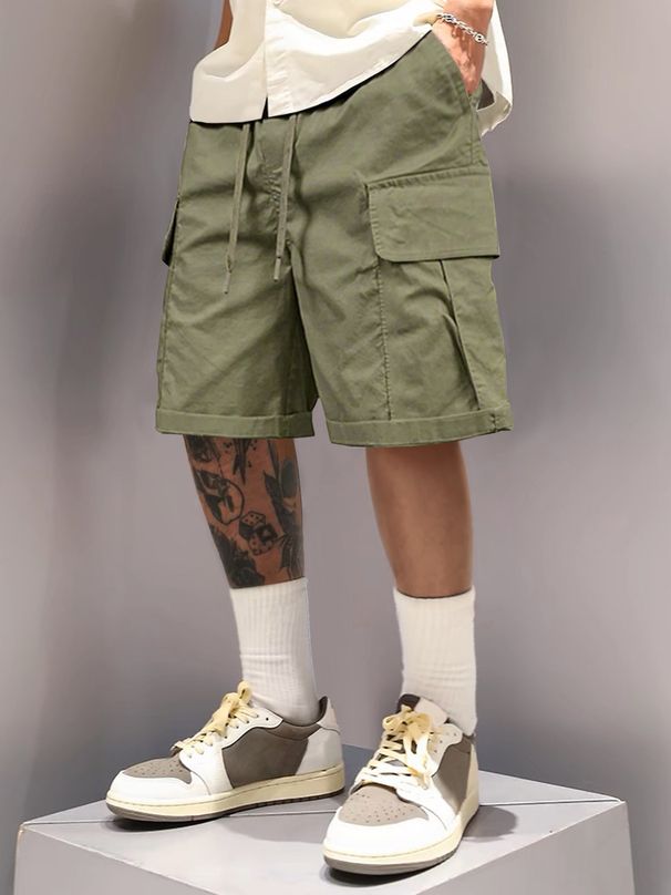 Men's Clothing Men's Workwear Shorts Summer Loose Casual Trendy Sports Shorts 8389_viptrois.com