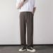 Straight Leg Casual Trousers For Men, 2025 Summer Style, Wrinkle Resistant, Drapey, High End, Trendy Men's Suit Trousers._viptrois.com