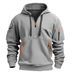 Men's Clothing Spring And Autumn Sweatshirt Hoodie Zipper Multi Pocket Pullover Sports Casual Sweatshirt_viptrois.com