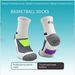 Shoe Accessories Basketball Socks Men's Long Tube Towel Bottom Professional Elite Mid Tube Socks Striped Color Matching Sweat Absorbent Sports Socks_viptrois.com