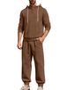Men's Hoodie & Joggers Set – Oversized Pullover With Drawstring Hood (Long Sleeve Loungewear For Fall/Winter)_viptrois.com