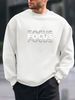 Men's Loose Casual And Fashionable FOCUS Letter Pattern Printed Round Neck Long Sleeved Sweatshirt Suitable For Autumn And Winter Wear_viptrois.com