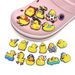 New Yellow Duck Cute Cartoon Shoes Flower Shoe Buckle Soft Rubber Shoes Accessories Ornaments Sandals Accessories_viptrois.com