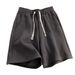 Men's Clothing Men's Style Solid Color Basketball Shorts High Street Retro Trendy Casual Sports Versatile High Waist Pants_viptrois.com