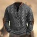 2024 Printed Men's 3D Half-Zip Rubber Teeth Zipper Sweatshirt Long Sleeve_viptrois.com