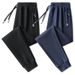 Men's Clothing Cotton Casual Sports Pants Men Plus Size Men's Fashion Sweatpants Loose Cuff Nine Point Long Pants_viptrois.com