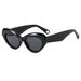 Men's Sunglasses New Personalized Retro Cat Eye Sunglasses Outdoor Sun Protection Sunglasses High End Anti Ultraviolet Fashion Glasses_viptrois.com