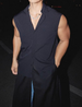 2025 Summer New American Design Niche Sleeveless Vest Shirt Loose Casual Versatile Fashion Top_viptrois.com