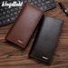 Wallet Card Cases New Men's Long Wallet Simple Litchi Pattern Fashion Wallet Multi Card Slot Wallet_viptrois.com