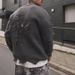 Men's Clothing Trendy, Relaxed Jacquard Distressed Sweater, Crew Neck Knitwear, Loose Long-sleeved Casual Pullover Sweater_viptrois.com
