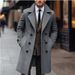 Herbst Winter Männer Woolen Mäntel Business Casual Mode Zweireiher Lange Woolen Graben Männlichen England Stil Wolle Mischungen Mantel_viptrois.com