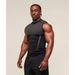 Trendy Men's Gym Vest Style Quick Drying Breathable Sleeveless Sports Training Top Jacquard Seamless Stretch For Outdoor & Sport Wear_viptrois.com