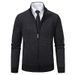 Men's Fleece-Lined Zip-Up Sweater Jacket – Warm & Stylish Winter Knitwear For Casual & Urban Looks (Sizes M-3XL)_viptrois.com