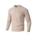 Men's Henley Shirt Long Sleeve - Breathable Button-Up Polo With Wrinkle-Resistant Fabric (6 Colors) | Smart Casual & Business Casual Essential_viptrois.com