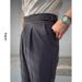 2024 New Loose Casual Pants Men's Korean Version Trendy Versatile Pants Summer Thin Pendant Wide-leg Mopping Trousers_viptrois.com