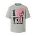 Unisex Vintage Love Yourself Leopard Print Lace Heart Graphic Short Sleeve T-Shirt Unisex Comfort Fit_viptrois.com