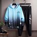 Men's Clothing Hooded Sweater Suit Men's Autumn New Style Trend Tie Dye Gradient Color Printing Men's Jacket Student Long Sleeved Top_viptrois.com