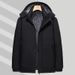 Medium And Long Cotton-padded Men's Winter Hooded Thickened Velvet Cotton-padded Jacket To Keep Warm_viptrois.com