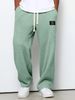 Men's Spring And Autumn Loose, Drape Straight-leg Sweatpants And Wide-leg Sporty Casual Pants_viptrois.com