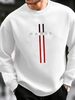 Men's Loose And Casual Fashionable Paris Letter Pattern Printed Round Neck Long Sleeved Sweatshirt Suitable For Autumn And Winter Wear_viptrois.com