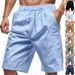 New Linen Men's Short Pants - Summer Lightweight Version - Beach Casual Loose Five-pocket Shorts For Men To Wear Outside._viptrois.com