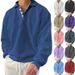 2026 Autumn Long-Sleeved V-Neck Men's Loose Collar Sweater Men's Clothing_viptrois.com