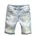 Men's Clothing Straight Ripped Denim Shorts Summer Loose Pants Casual Shorts Price Control_viptrois.com