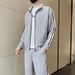 Men's Clothing Sports Suit Sweatshirt Cardigan Jacket Spring Loose Casual Clothes Autumn Two Piece Suit_viptrois.com