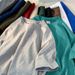 Men's Clothing T Shirt Large Size White Pure Cotton Short Sleeve Men's And Women's Pure Black Loose Solid Color Round Neck Half Sleeve Solid Color_viptrois.com