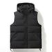 Men’s Hooded Puffer Vest – Oversized Streetwear Sleeveless Jacket (M-3XL, Purple/Yellow/Red/Black/Beige)_viptrois.com